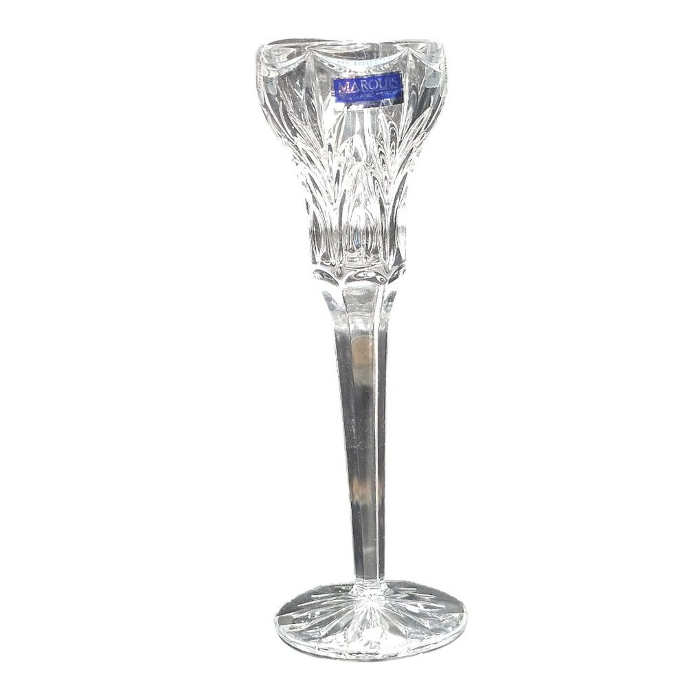Waterford Crystal Canterbury Candlestick 8.5" Marquis Collection vtg luxury glam - Picture 8 of 8